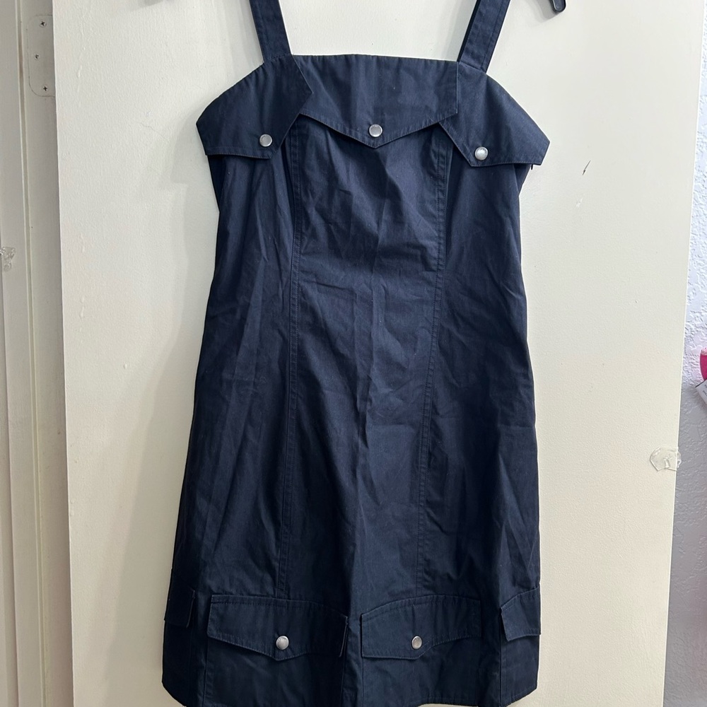 Navy Mini Cargo Dress